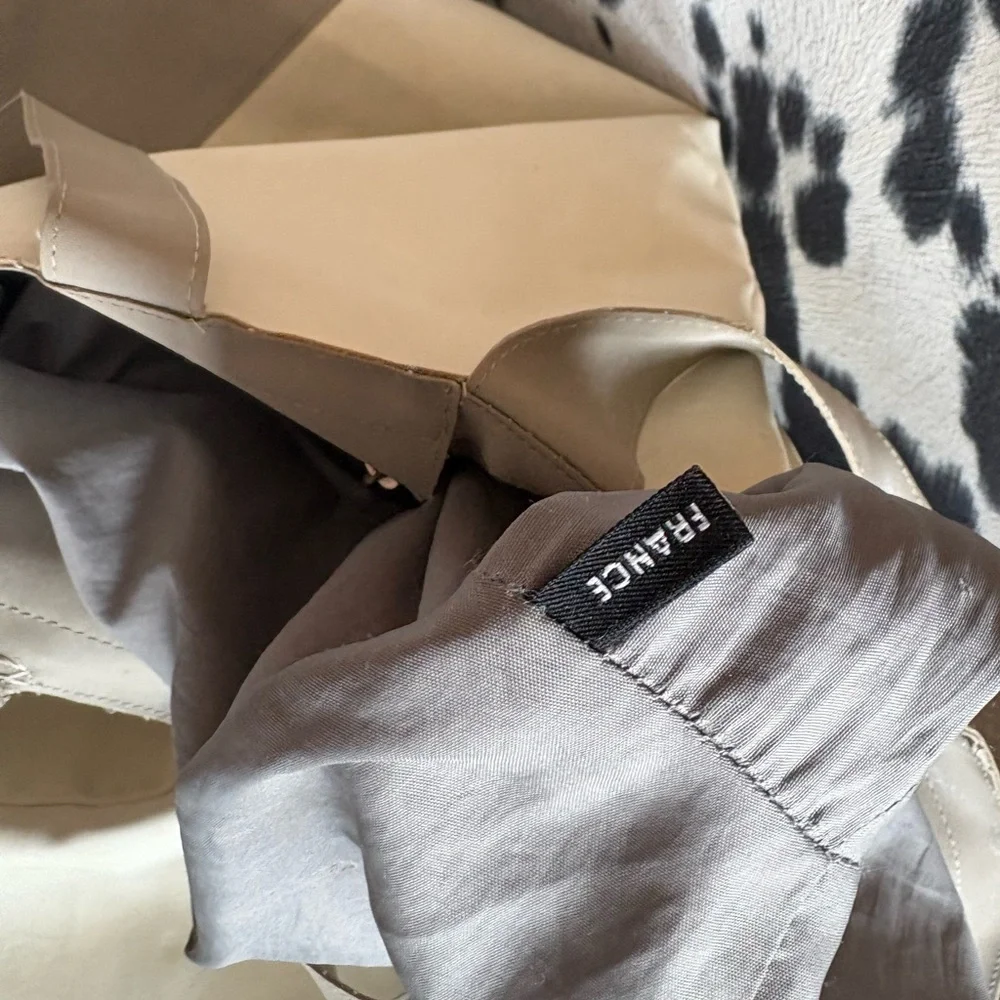 CHANEL Sports Line Cream & Gray Zip Top Tote